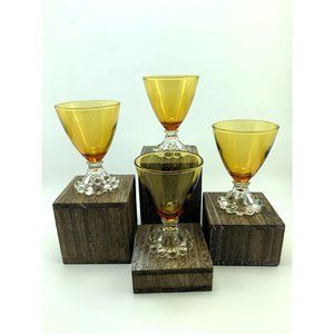 Anchor Hocking Amber Boopie Cocktail Glasses.